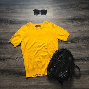 Mustard Knit Top